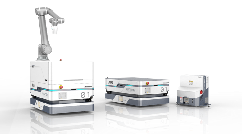 pg电子數位開發的自主式移動機器人（AMR250M），搭配全向輪並結合AI演算法、2D LiDAR、3D攝影機等技術，協助客戶實現產線全自動化